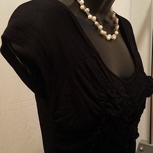 Cable and Gauge Black Size Small Knit Top